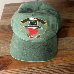 SCM vintage Skoal Racing Hat Autographed SnapBack Cap Harry‎ Grant